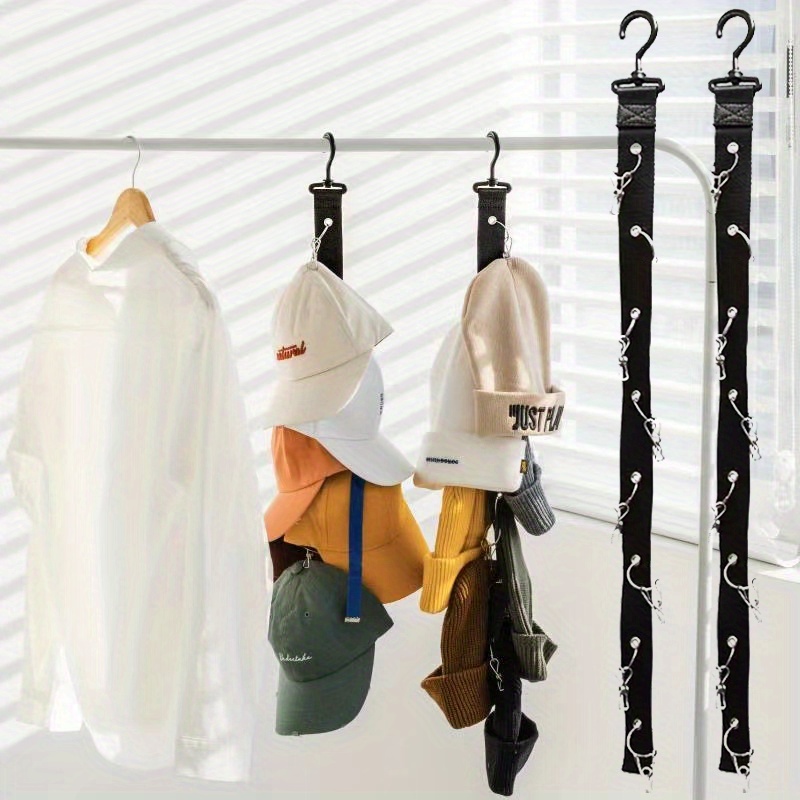 Hanging Hat Storage Rack With 8 Hooks Heavy Duty Storage - Temu