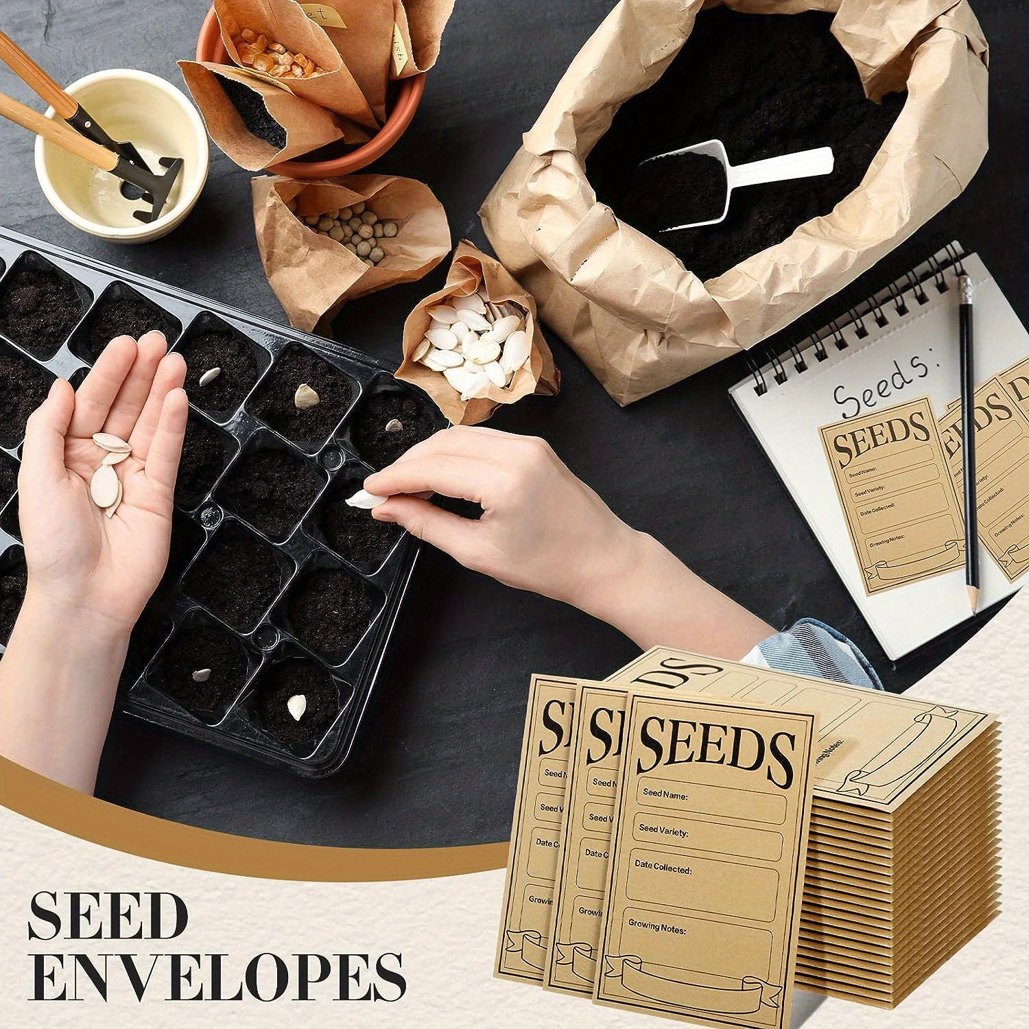 Seed Envelopes Reusable Self Sealing Seed Envelopes Printed - Temu