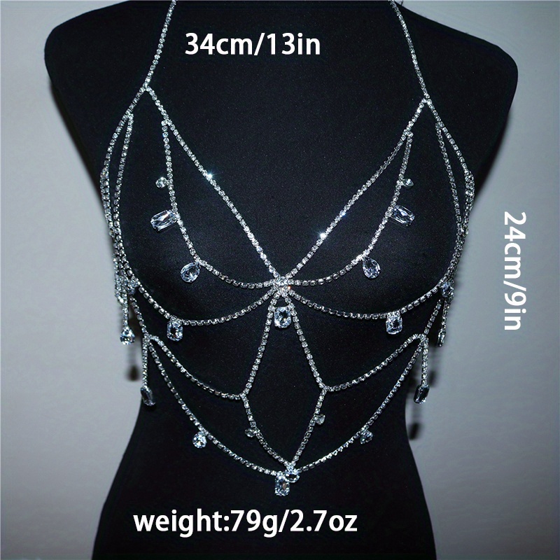 Luxury Statement Rhinestone Body Chain Sexy Nightclub Temu Australia 