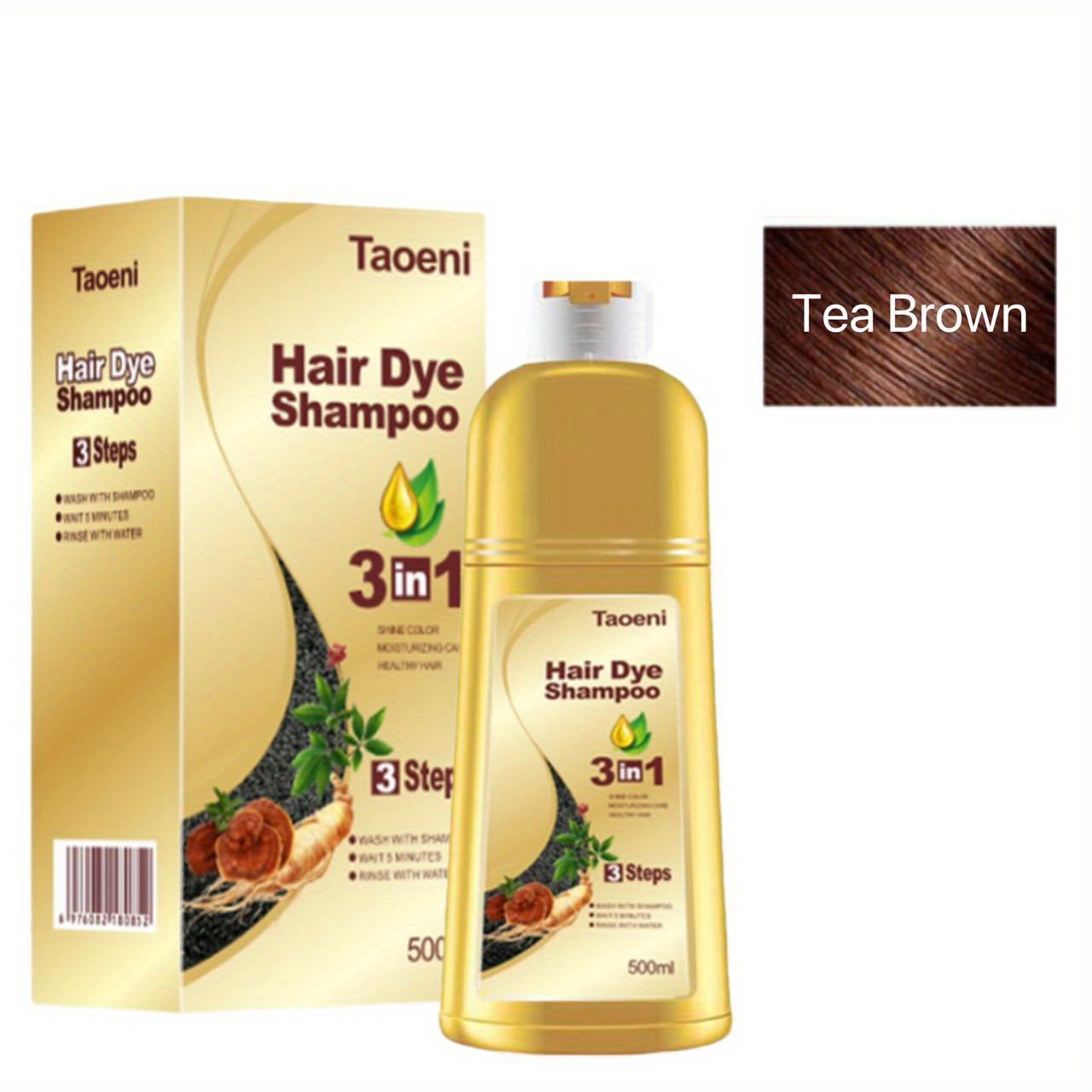 Halloween Hair Dye Shampoo 3-in-1 Plant Formula