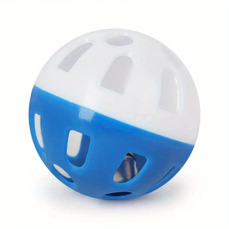 Random Color Cat Toy Plastic Round Sound Bell Ball Cat Toy Temu