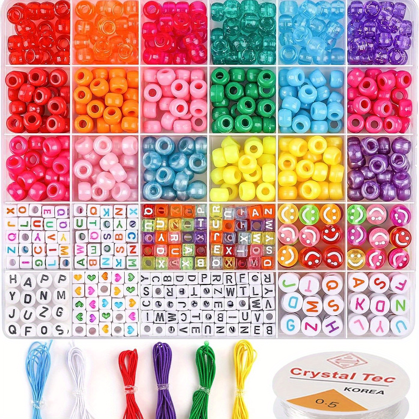 Silicone Beads Kit, Various Colored Large Batch Beads For Diy