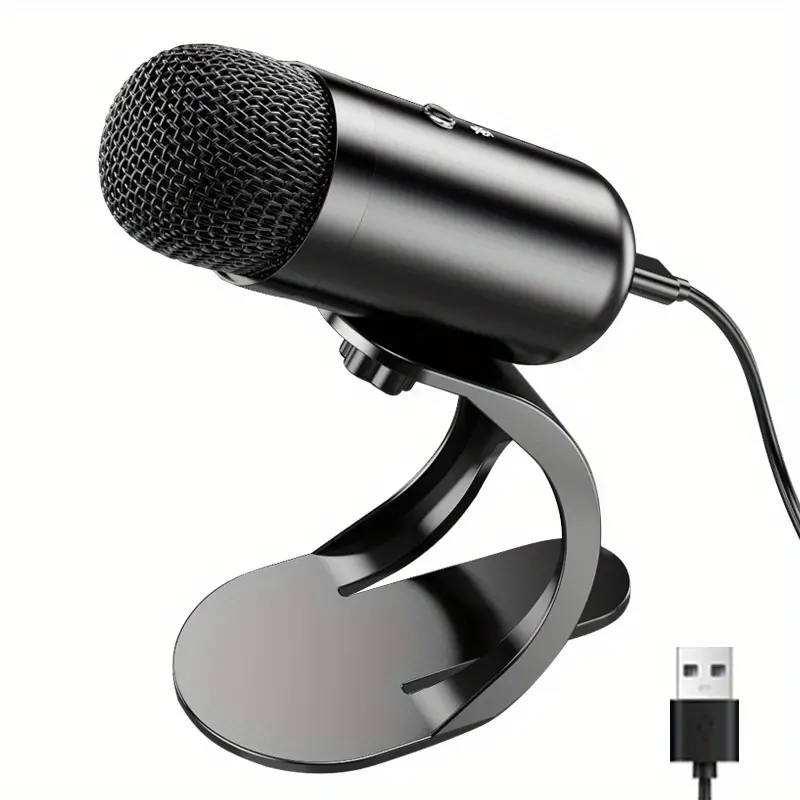 Professional Usb Microphone Kit Plug And Play For Studio E - Temu