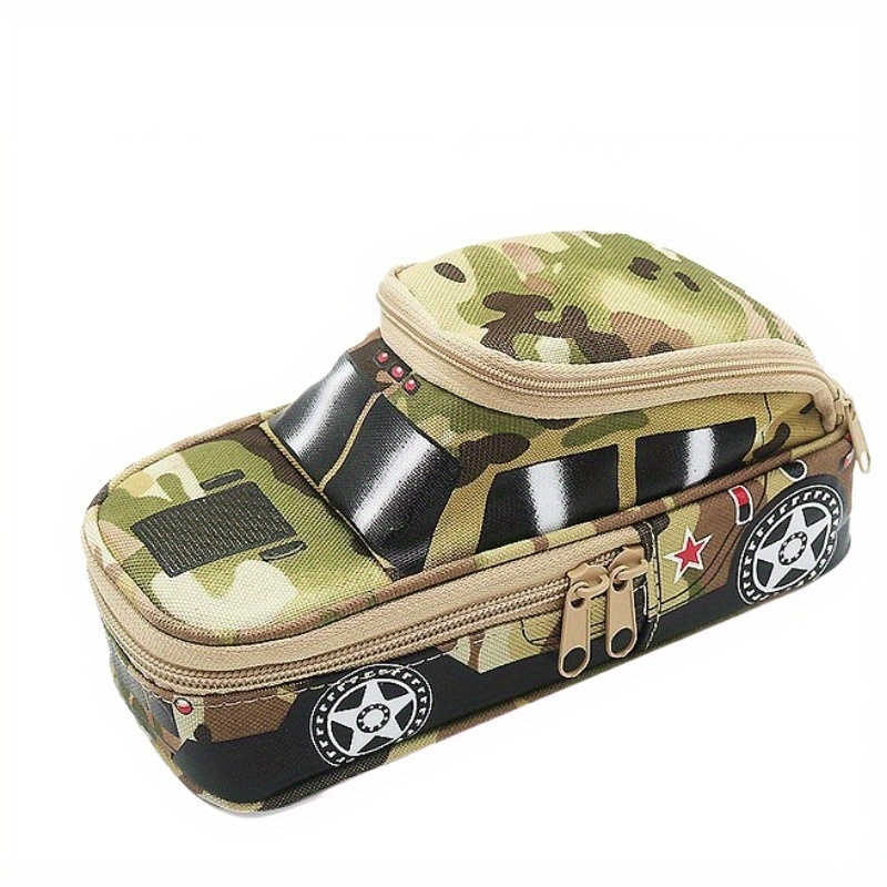 Camouflage Pencil Case For Boys And Girls School Supplies Zipper Pouch 4  Colors Pencil Bag Army Style Four Colors - Temu