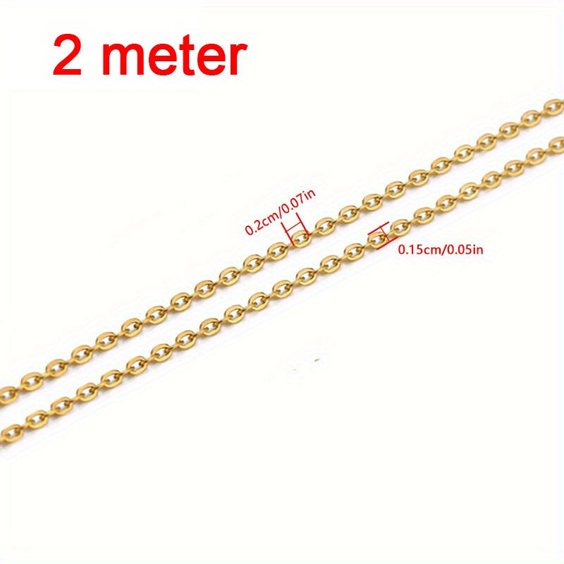 New 3 Types 14K Gold Plated Women's Neck Chain For DIY Necklaces Bracelets  Jewelry Making Materials Accessories Supplies Chains