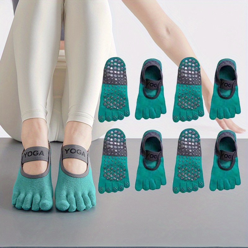 Women's Thickened Non slip Cotton Yoga Socks Sweat absorbing - Temu