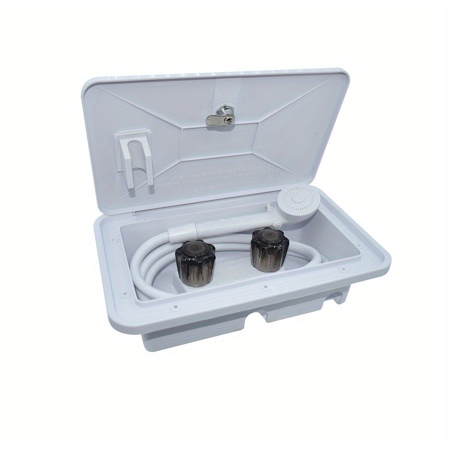 Rv externe äußere Dusch box mit Schlüsseln Schraube Saugnapf Haken