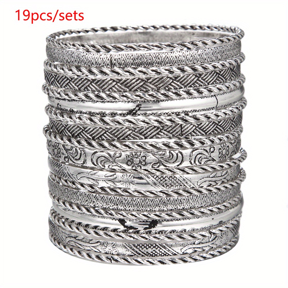 Stylish Bohemian Multilayer Bracelet Alloy Hand Jewelry - Temu