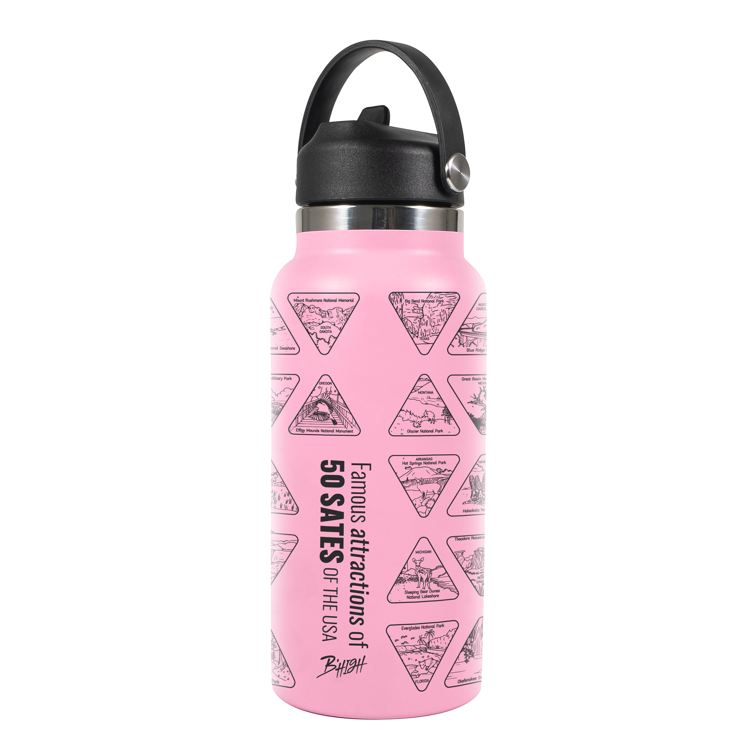 0.39 Gallon Leak Proof Water Bottle Time Marked Water Bottle - Temu