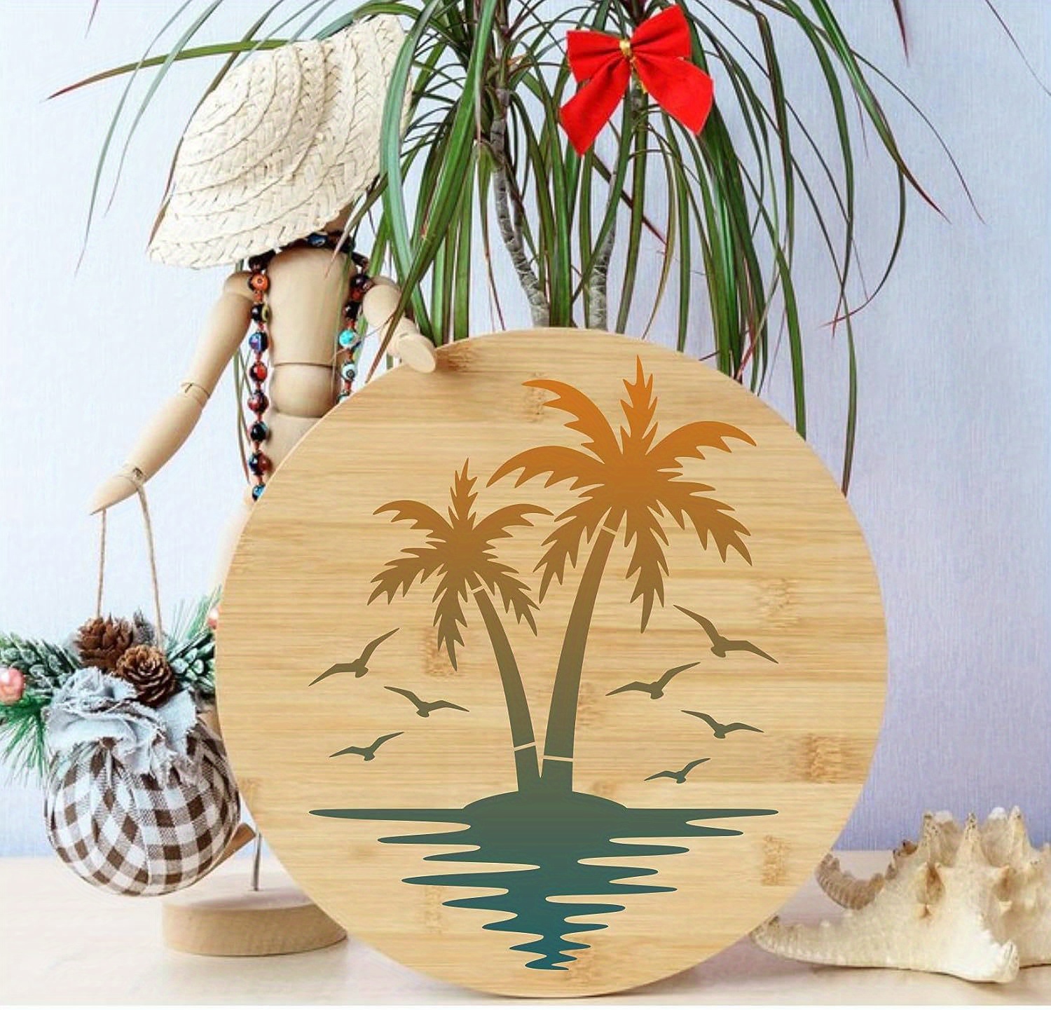 Palm Trees On Beach - Stencil – My Custom Stencils