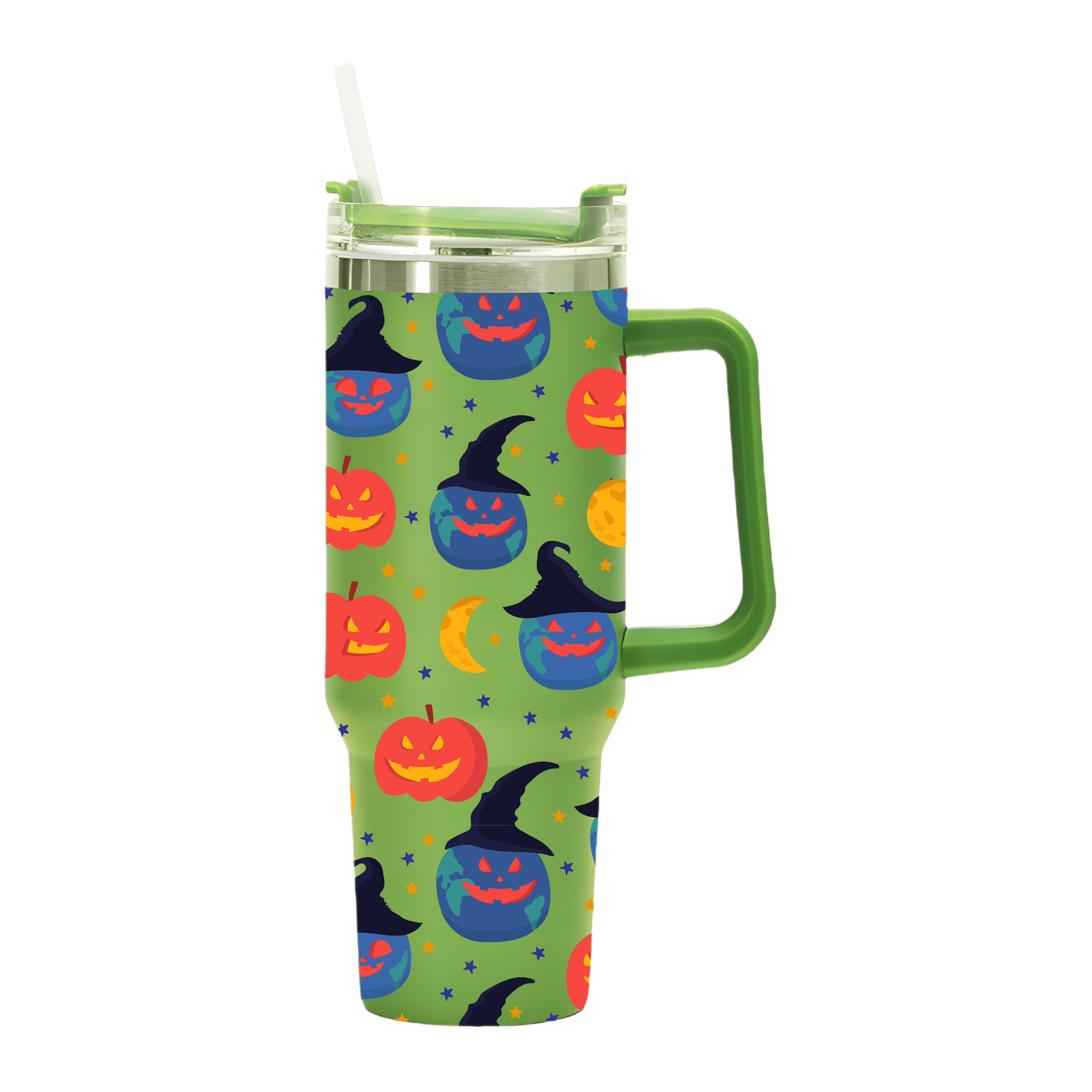 Halloween Kawaii Print Large Capacity Insulated Stainless Steel