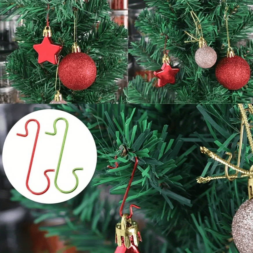 Christmas Ornaments Hook Family Christmas Tree Decorations - Temu