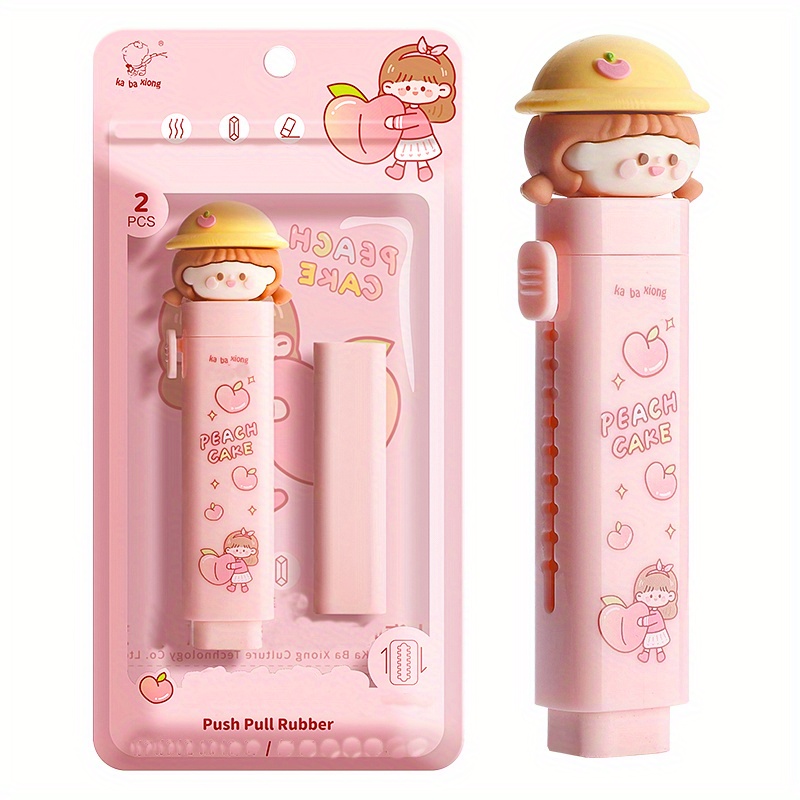 Cute Kawaii Cartoon Erasers Retractable Erasers For - Temu