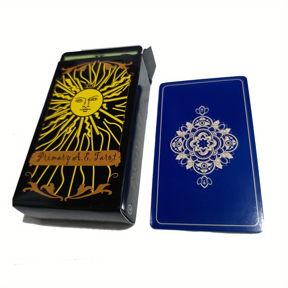 78 Cartas, Tarot Primario Para Principiantes Con Guía, Tamaño Portátil,  Baraja De Tarot Clásica, Juego De Mesa De Adivinación, Cartas De  Adivinación P