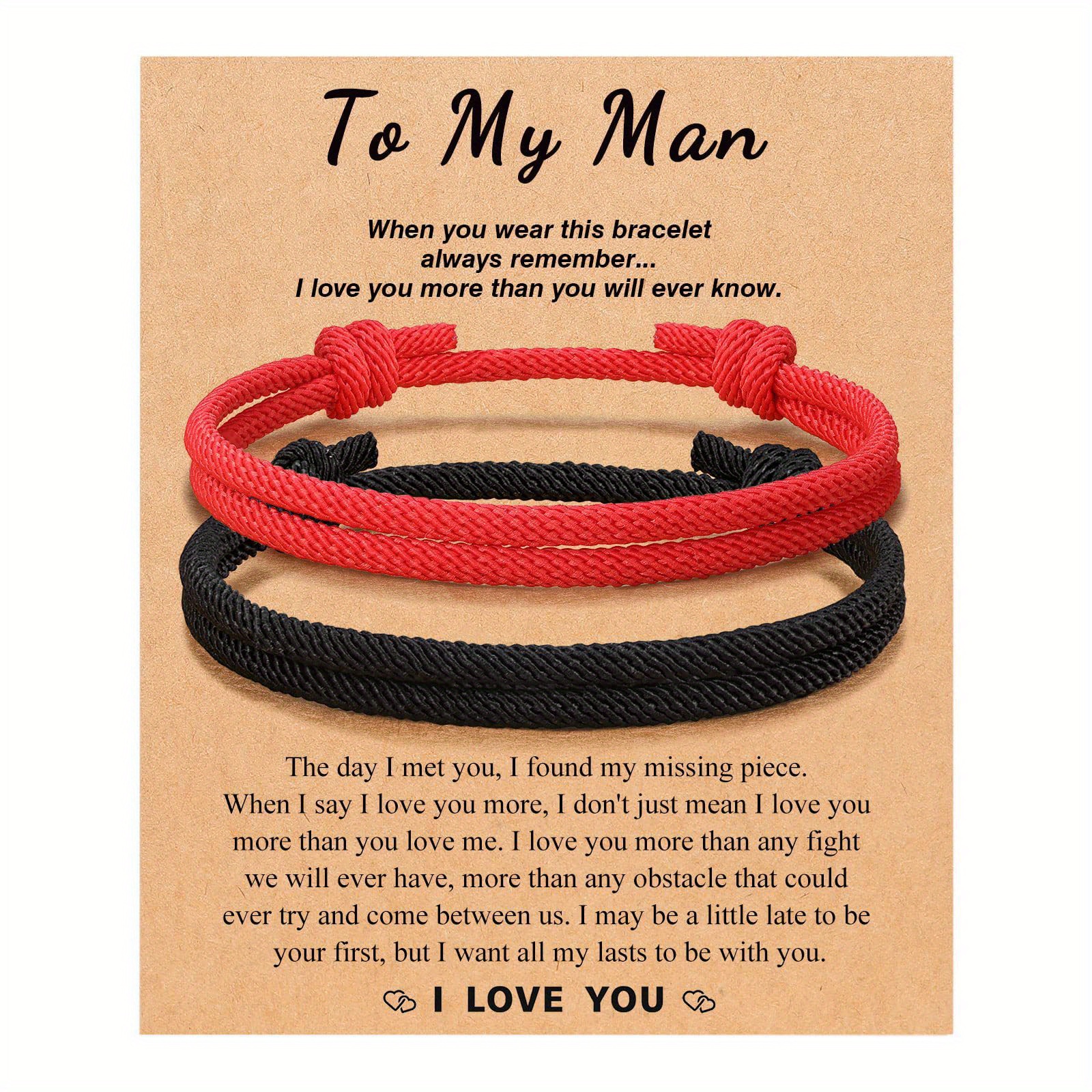 to My Soulmate - I Love You More Than You'll Ever Know - Cuff Bracelet