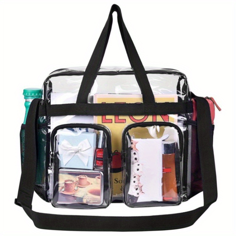 Transparent Mesh Pvc Crossbody Bag Handbag Waterproof - Temu