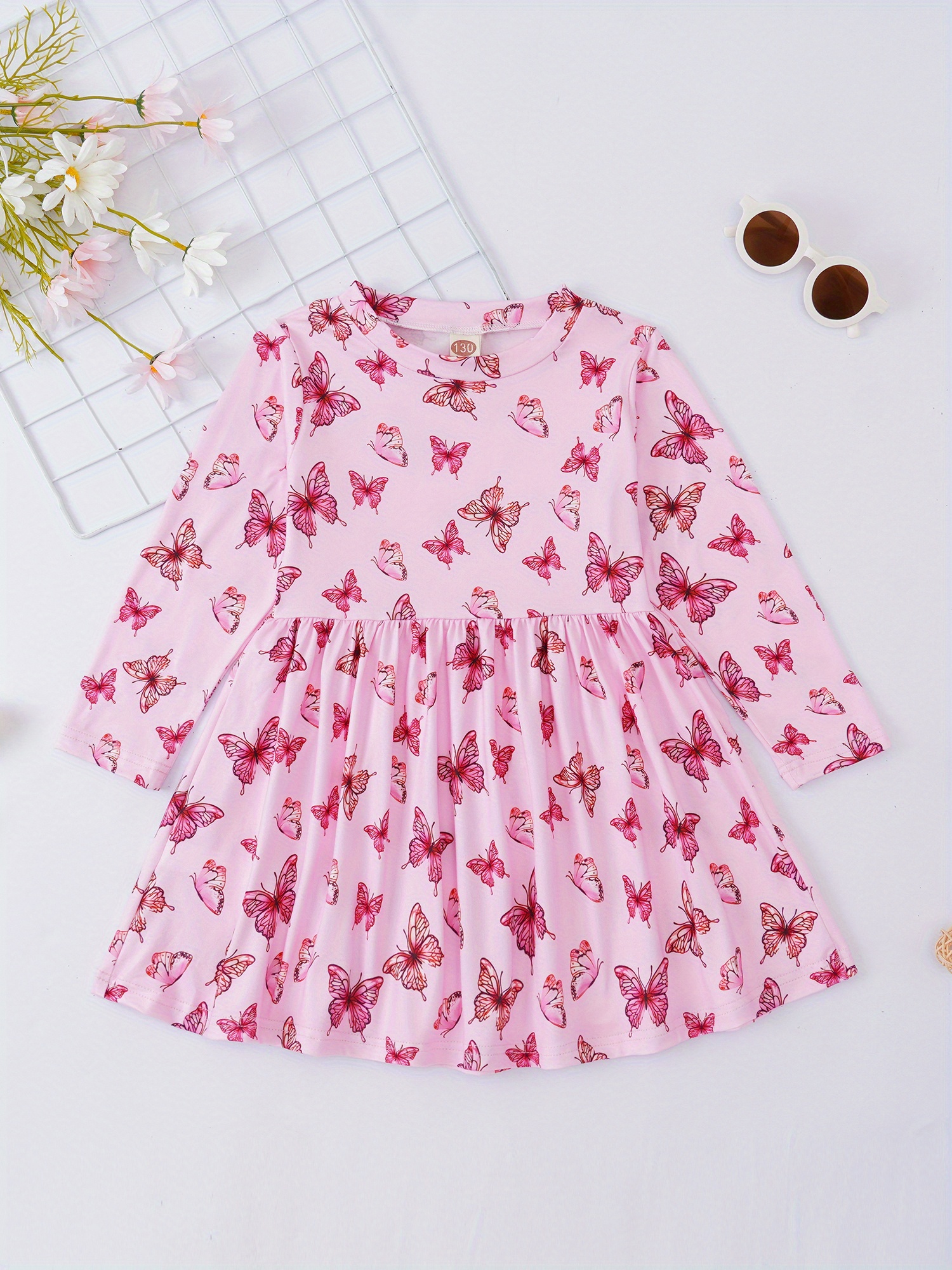 Gown Dress Flamingo Child, Children Party Dress Flamingo