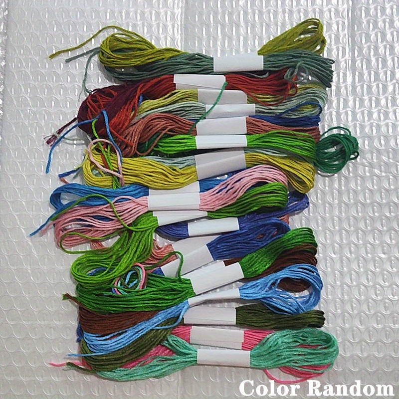 Cross Stitch Thread Rainbow Color Sewing Thread Starter Kit - Temu
