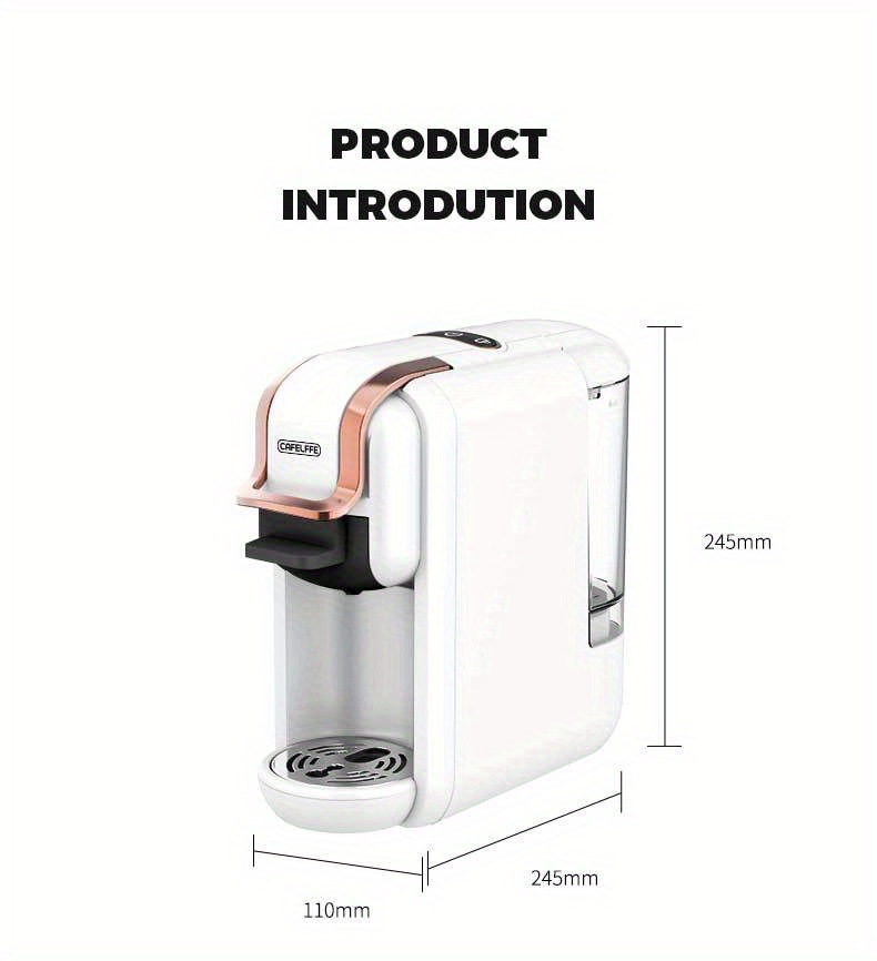  Máquina de café de múltiples cápsulas, cápsula de leche  caliente/fría ESE Pod Café molido Cafetería 19Bar 5 en 1 (color: bandeja  H2b M1a Bk, tamaño: nosotros) : Hogar y Cocina