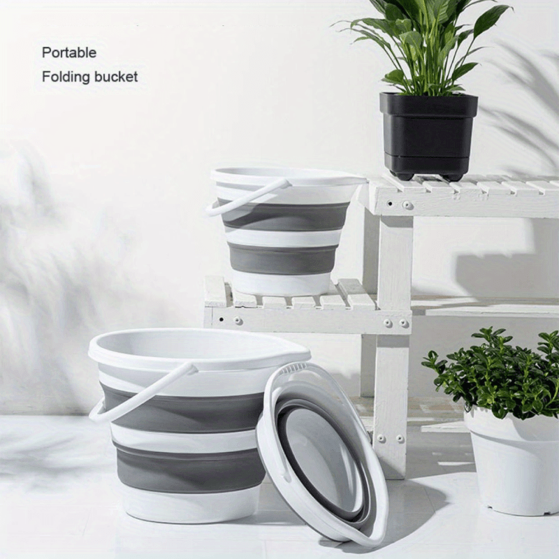 Portable Folding Bucket Outdoor Camping Fishing Bucket Car Temu