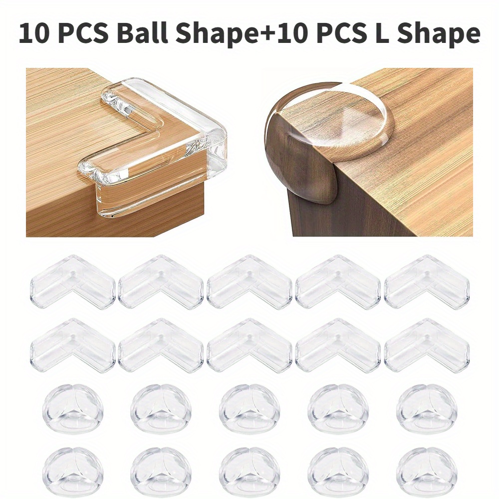 4pcs Transparent Round Baby Proofing Corner Guards