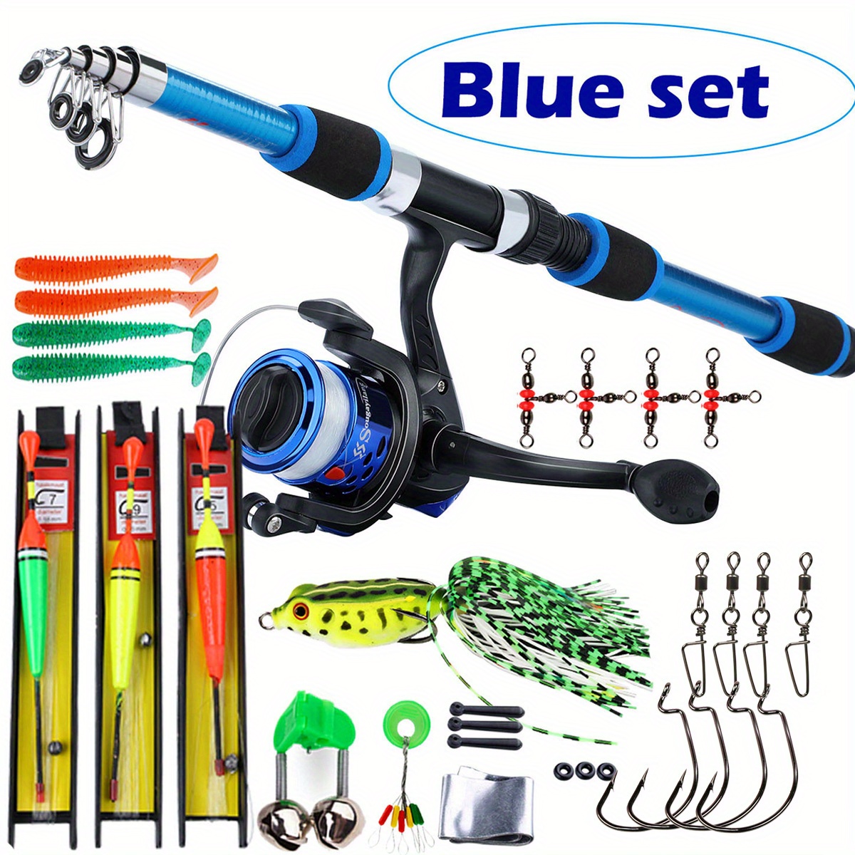 Sougayilang Fishing Rod Combos with Telescopic Fishing Pole Spinning Reels  Fishing Carrier Bag for Travel Saltwater Freshwater Fishing, Spinning  Combos -  Canada