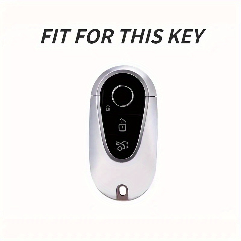 thumbnail image 2 of HANSTRONG Gear Key Fob Case Cover Protection Silver Metal 2 of 12