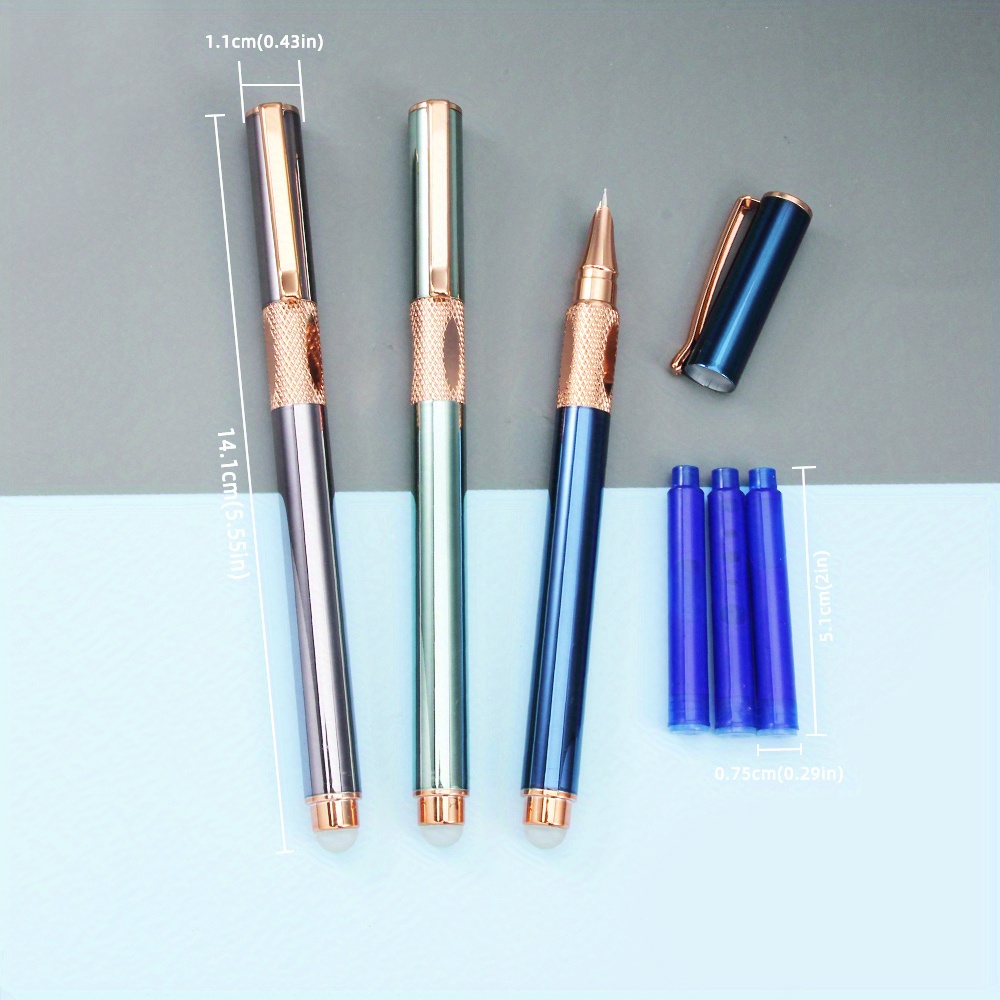 Random Color Ballpoint Pen Set Metallic Fountain Pen Fancy - Temu