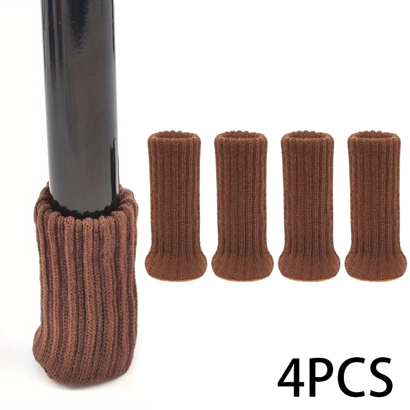 20 piezas de calcetines de silla de punto de doble grosor calcetines  elásticos de pierna de muebles protectores de piso para mesas Taburete de  bar