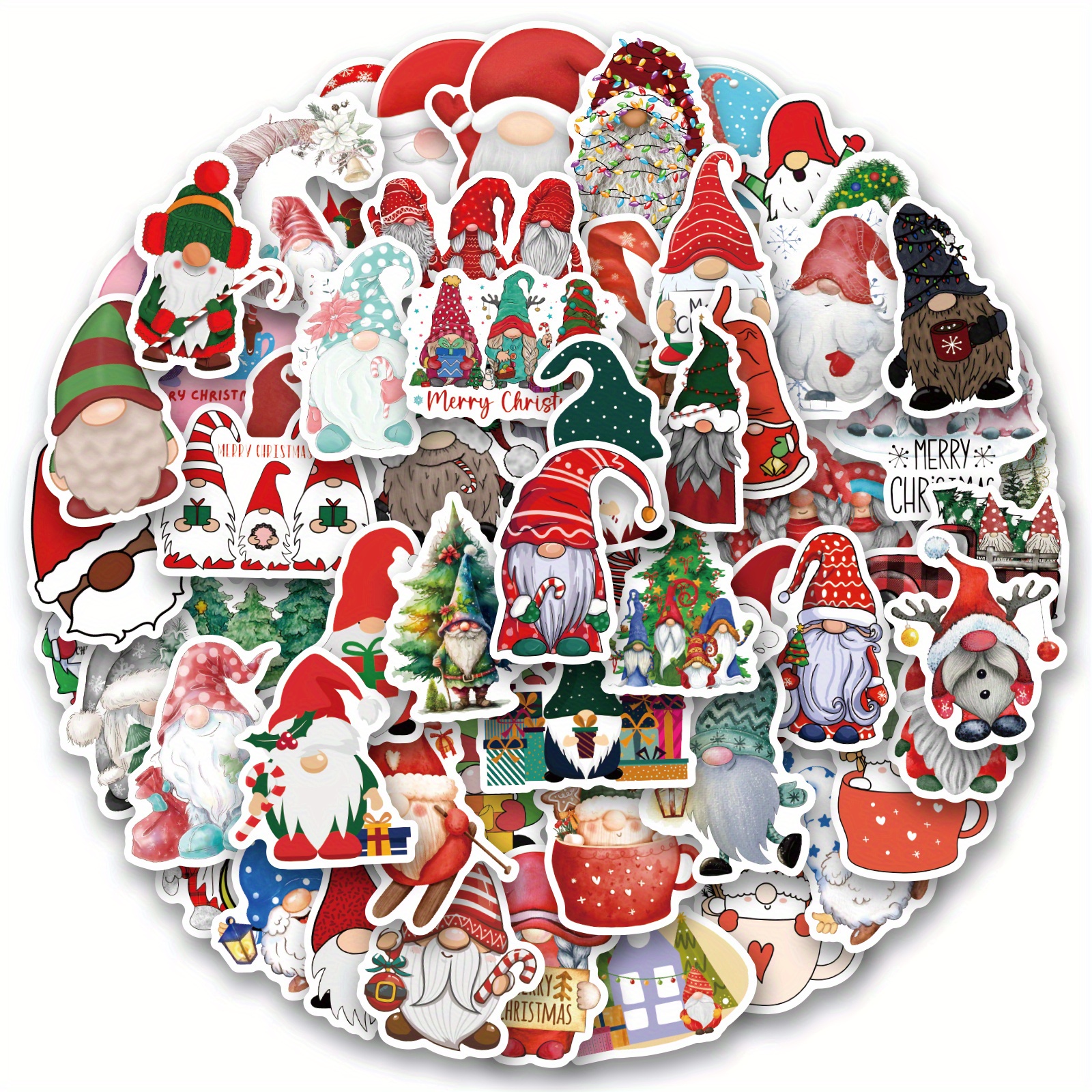 Cute Christmas Stickers Vinyl Christmas Stickers - Temu