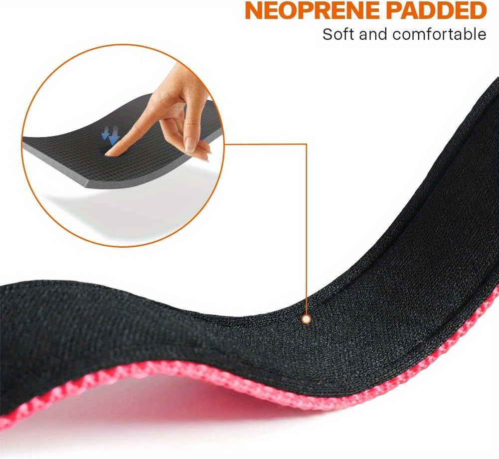 MITOOE 1pc Reflective Dog Collar with Safety Locking Buckle, Adjustable Soft Neoprene Padded, Breathable Nylon, Striped Pattern, Polyester Material for Small to Large Dogs