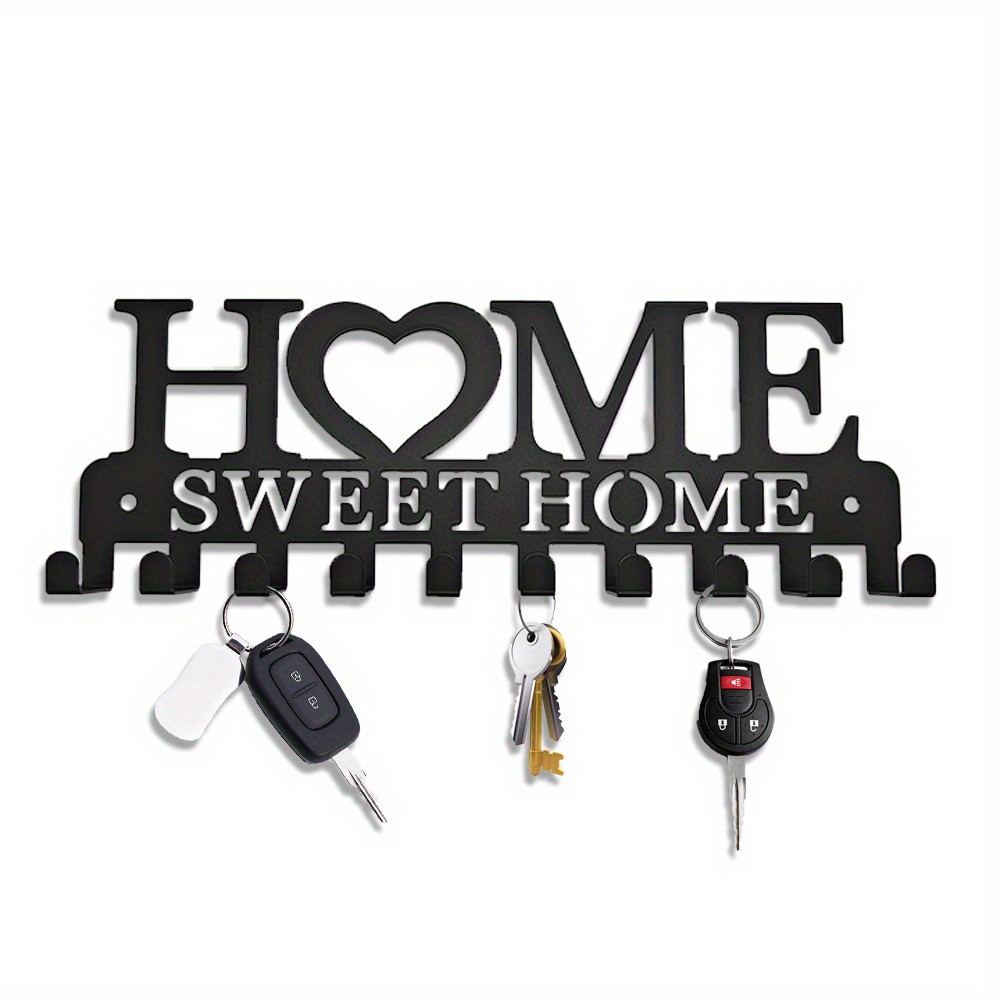 Sweet Home, Keychain Holder, Key Ring Holder. Wallmount Key, For