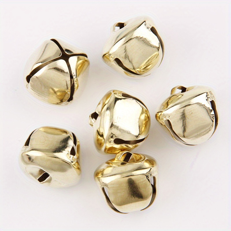 3cm 6pcs Small Bells For Crafts Mini Jingle Bells Gold Silver Pet