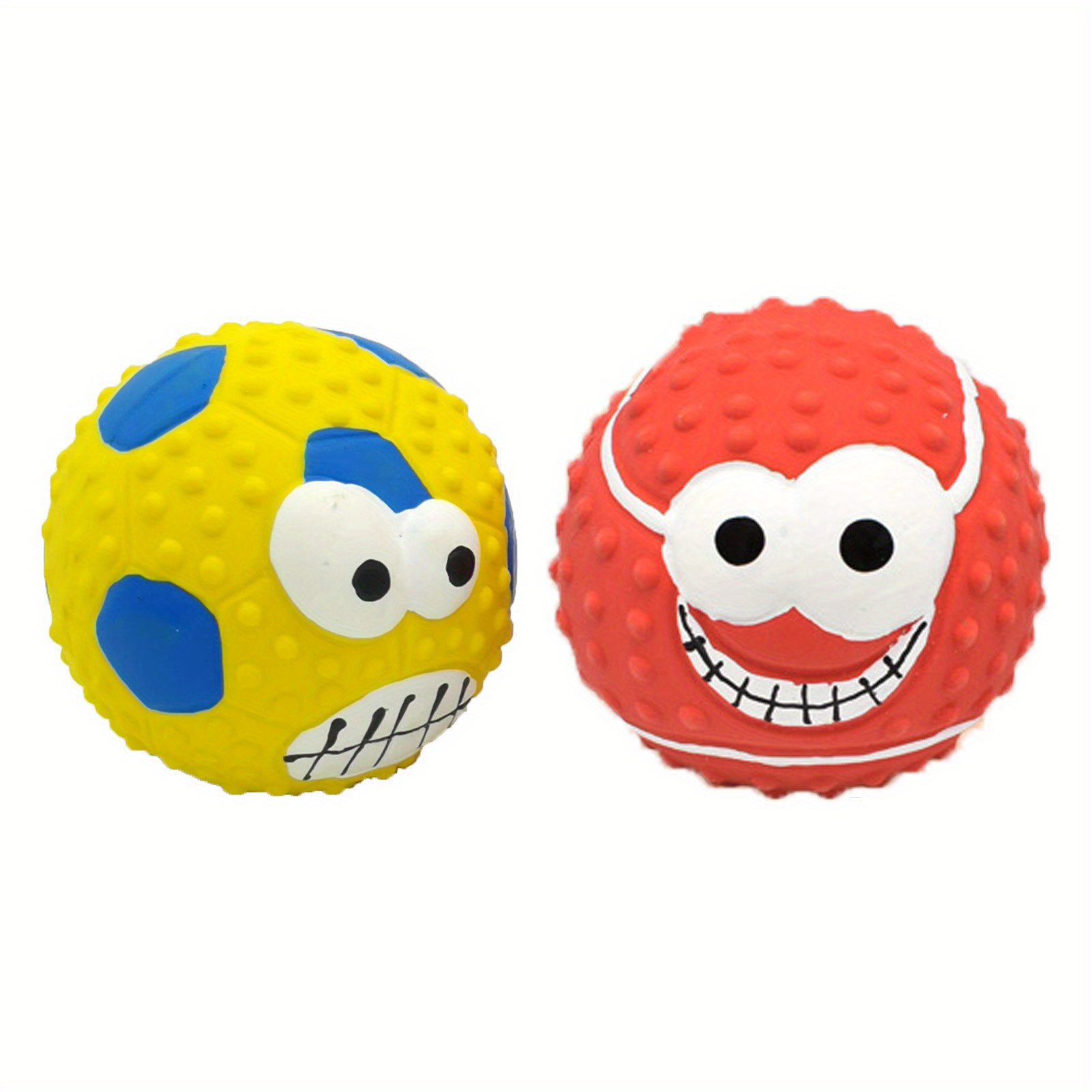 Squeaky Latex Puppy Dog Toy Ball Sets Dog Chew Toy Interactive Toy For Small  Medium Dogs - Temu