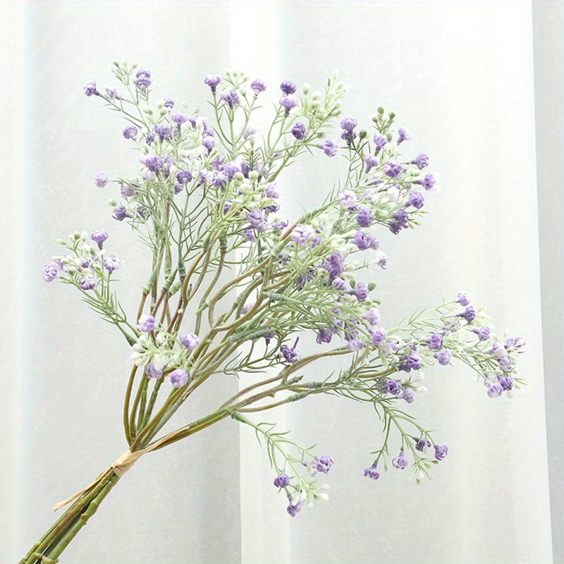 1pc Simulation Silk Flowers Flower Faux Babys Breath For Home Bedroom DIY  Wedding Party