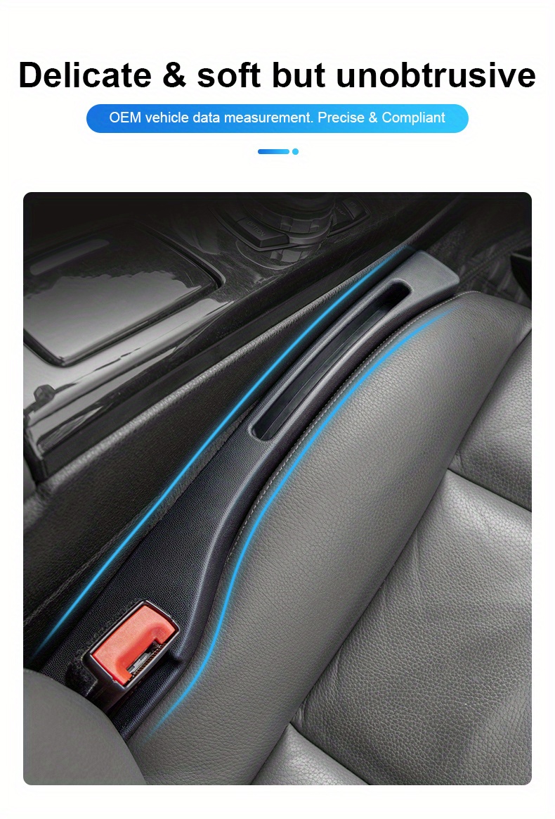 Autositz Lücken Organizer für Mitsubishi Outlander ASX Eclipse Cross Pajero  PU Leder Vorne Autositz Aufbewahrungsbox Autositz Lückenfüller für Handys