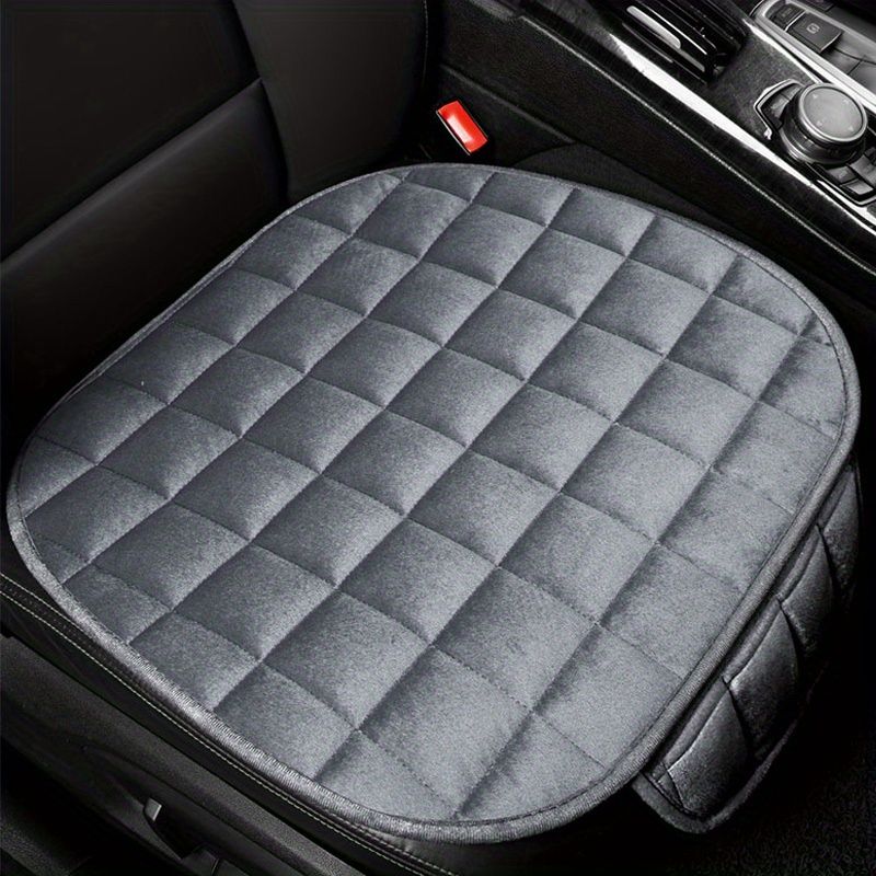 Universal Car Seat Cushion, Formal Driver Seat Cushion With Storage Bag,  Silicone Non-slip Bottom Thickened Winter Short Plush Car Seat Cushion -  Temu