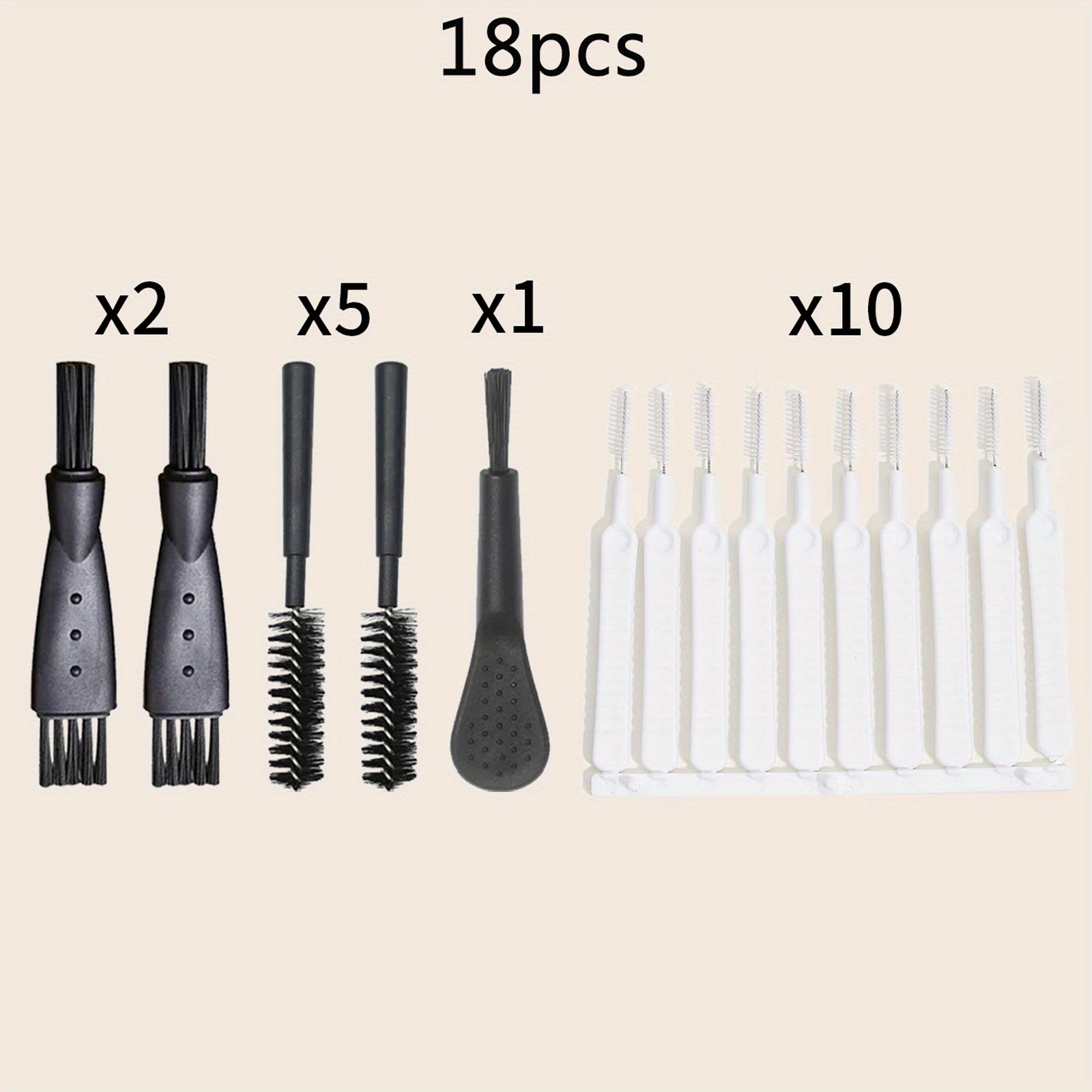 18pcs Dust Cleaning Brush Set For Mobile Phone Charging Ports, Universal For Cleaning