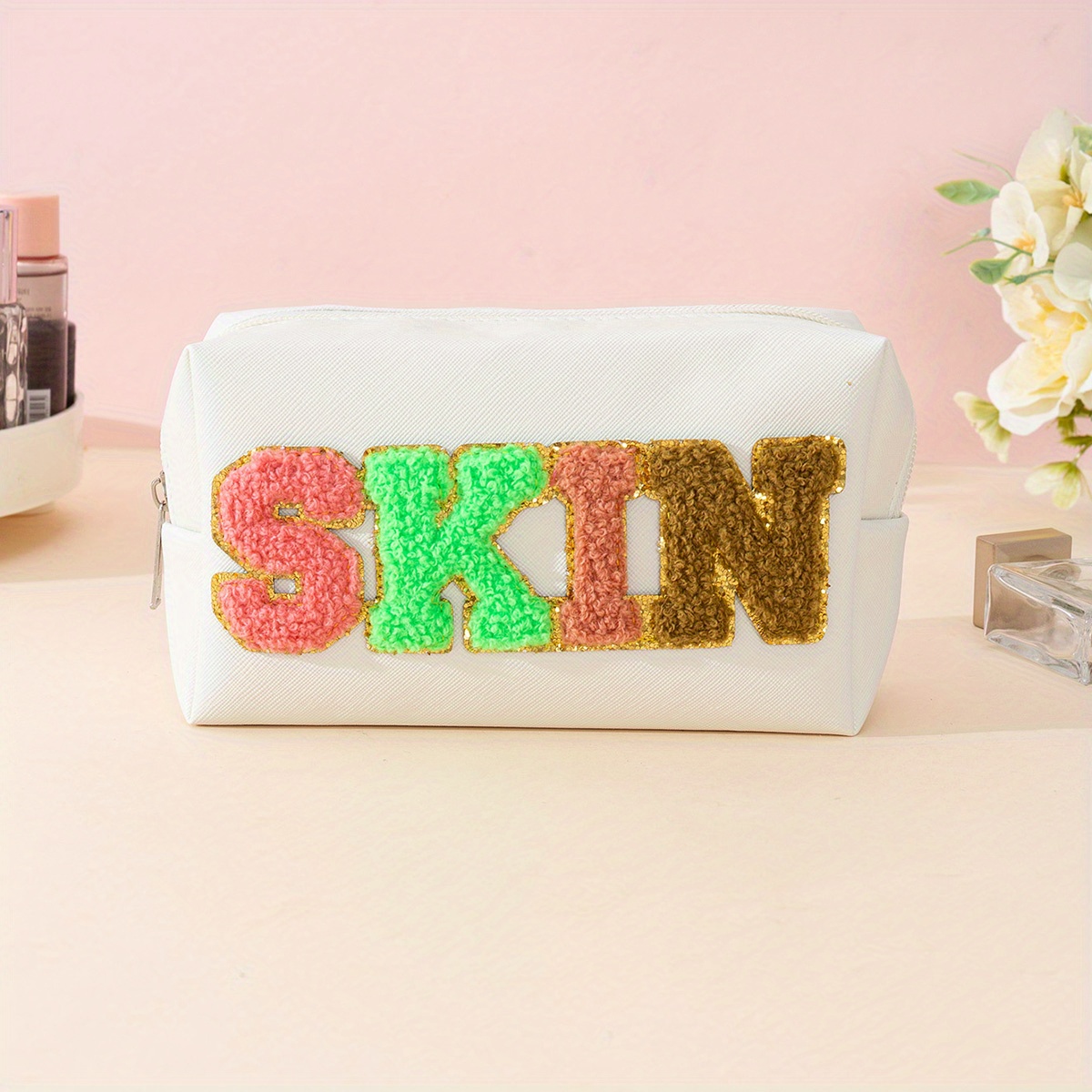 1pc Slogan Graphic Pencil Case