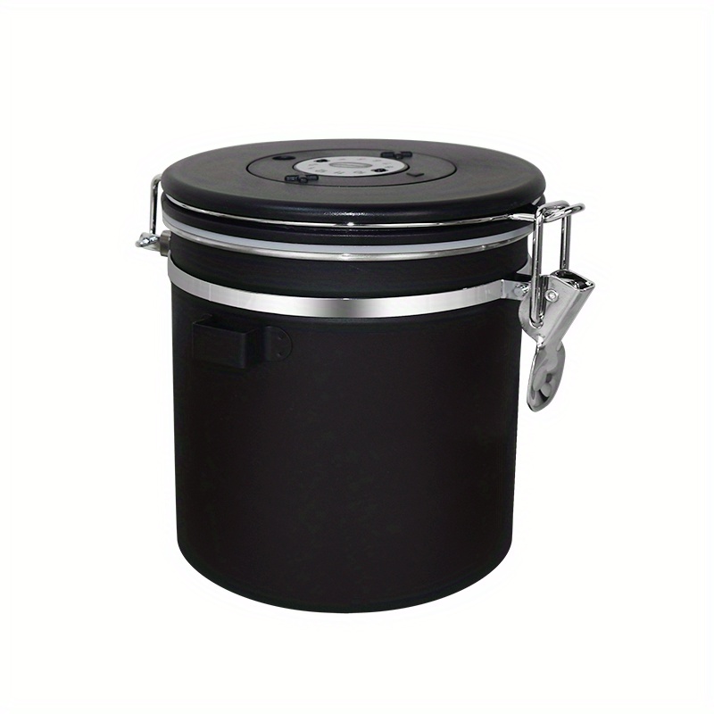 Stainless Steel Coffee Bean Sealed Jar with Measuring Spoon
