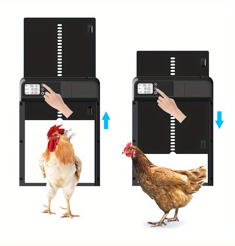 Automatic Chicken Coop Door Electric Auto Coop Door Opener Temu