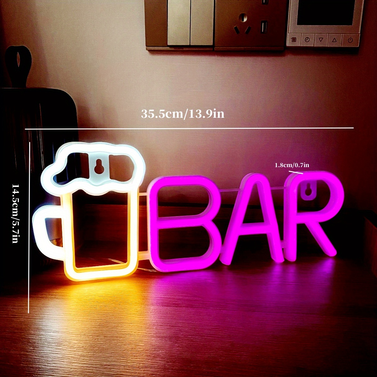 Insegna luminosa 'BAR' a led - Poli Srl