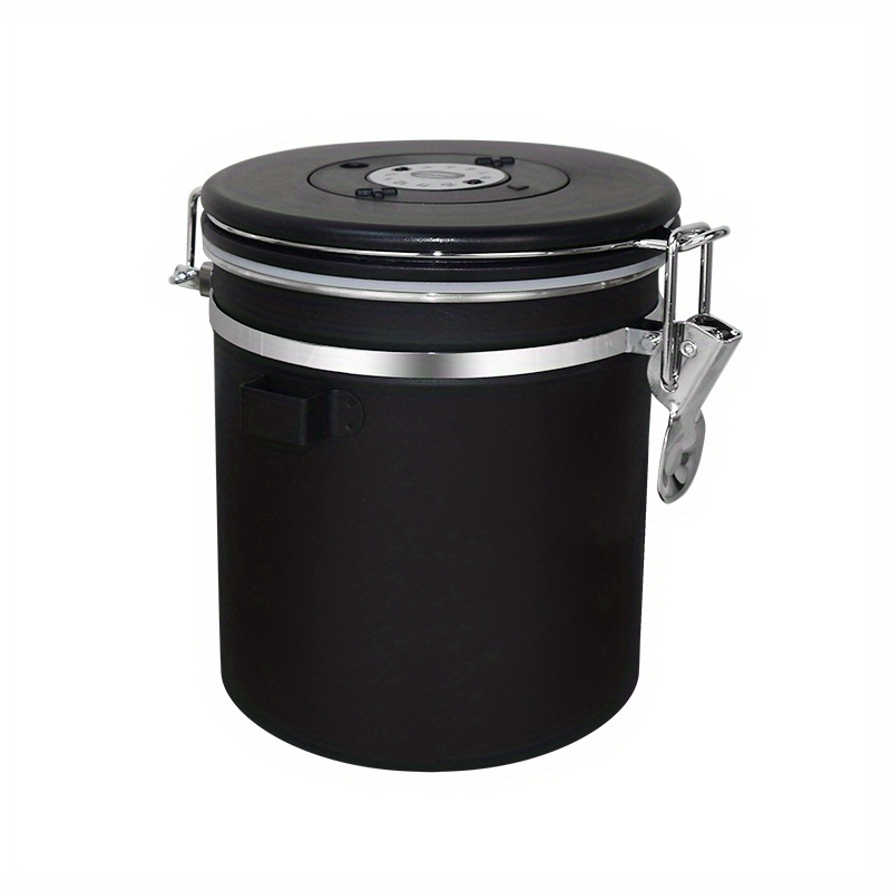 Stainless Steel Coffee Bean Sealed Jar with Measuring Spoon