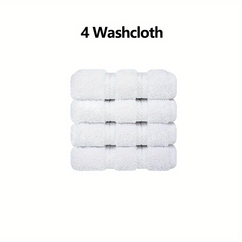 13X13 Wholesale Premium White Washcloths