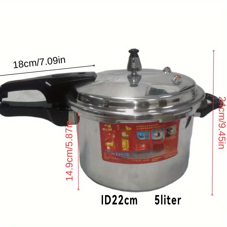 Aluminum Alloy Polished Pressure Pot With Steamer Sheet - Temu