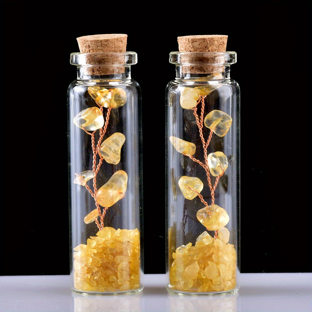 2pcs natural   wishing bottle   tree life tree   luck tree for positive     decoration   gift   details 4