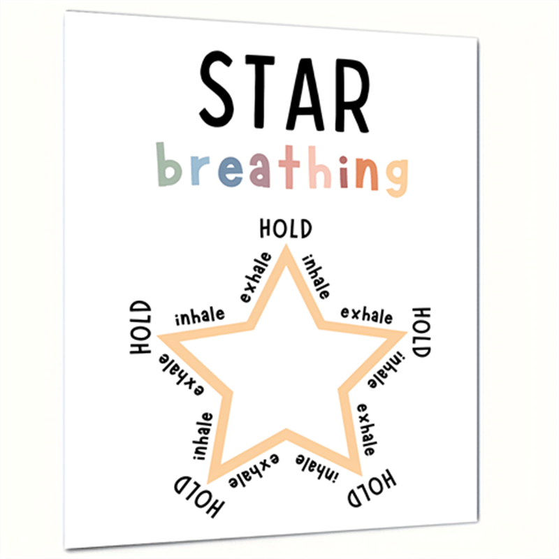 Star Breathing Poster Calming Corner Mindfulness Poster - Temu