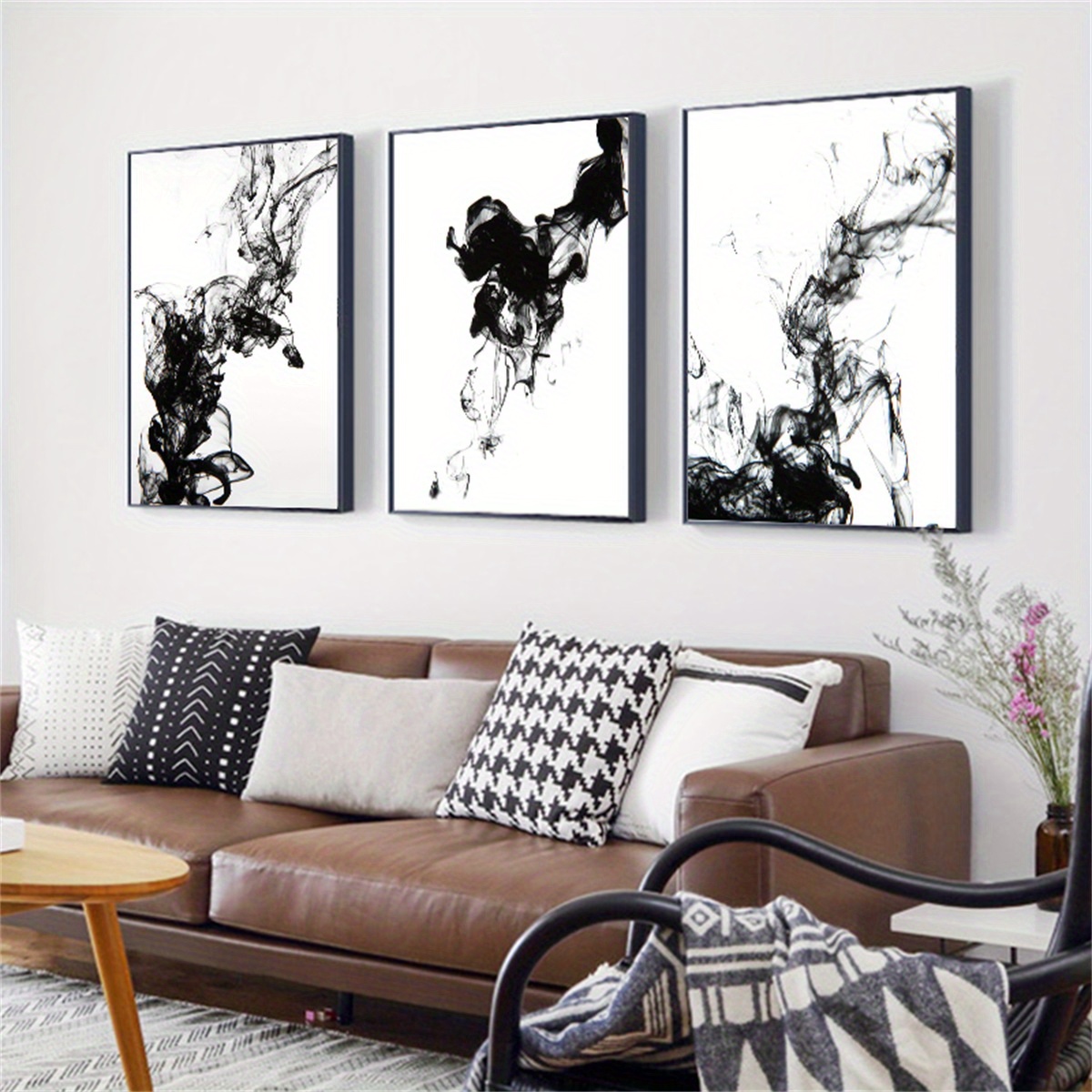 Canvas Poster Modern Art New Chinese Style Black And White - Temu