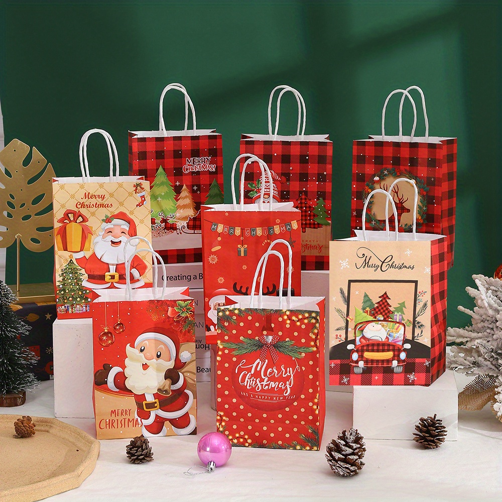 Belle Vous Pack de 18 Bolsas Regalo Navidad 3 Tamaños Diferentes (6 de Cada  Uno) Bolsas Navidad Papel Kraft - Bolsas para Regalos, Presentes, Fiestas,  Galletas - Bolsas Papel Navidad : : Hogar y cocina