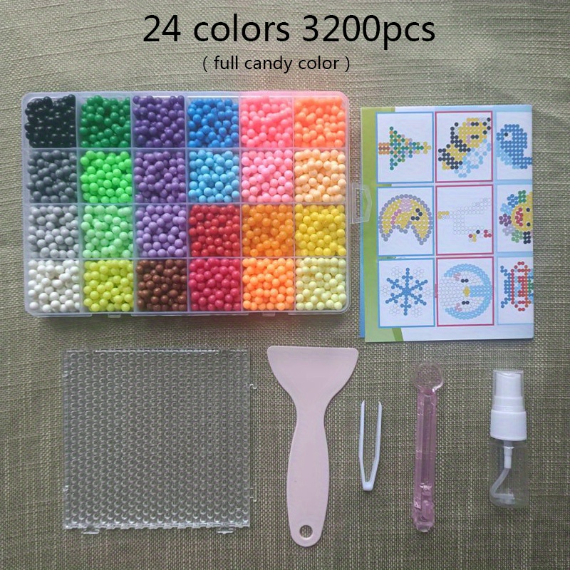 Toowl 12-Color 1800 Pcs New Educational Toys Wholesale 3D DIY 5mm Magic Water  Fuse Beads For Kids - Buy Toowl 12-Color 1800 Pcs New Educational Toys  Wholesale 3D DIY 5mm Magic Water